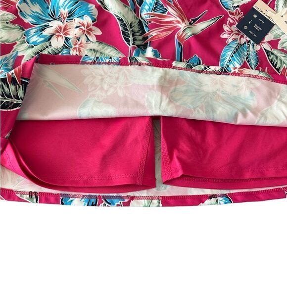 NWT Tommy Bahama Women’s Golf Tennis Floral Print Fuchsia Skirt Size Large UPF50 - Picture 2 of 9